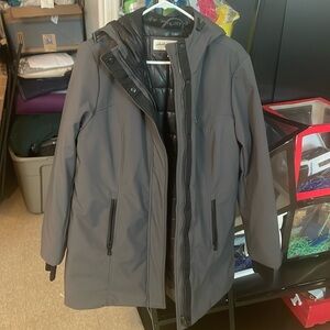 Women grey coat by sebby collection size large